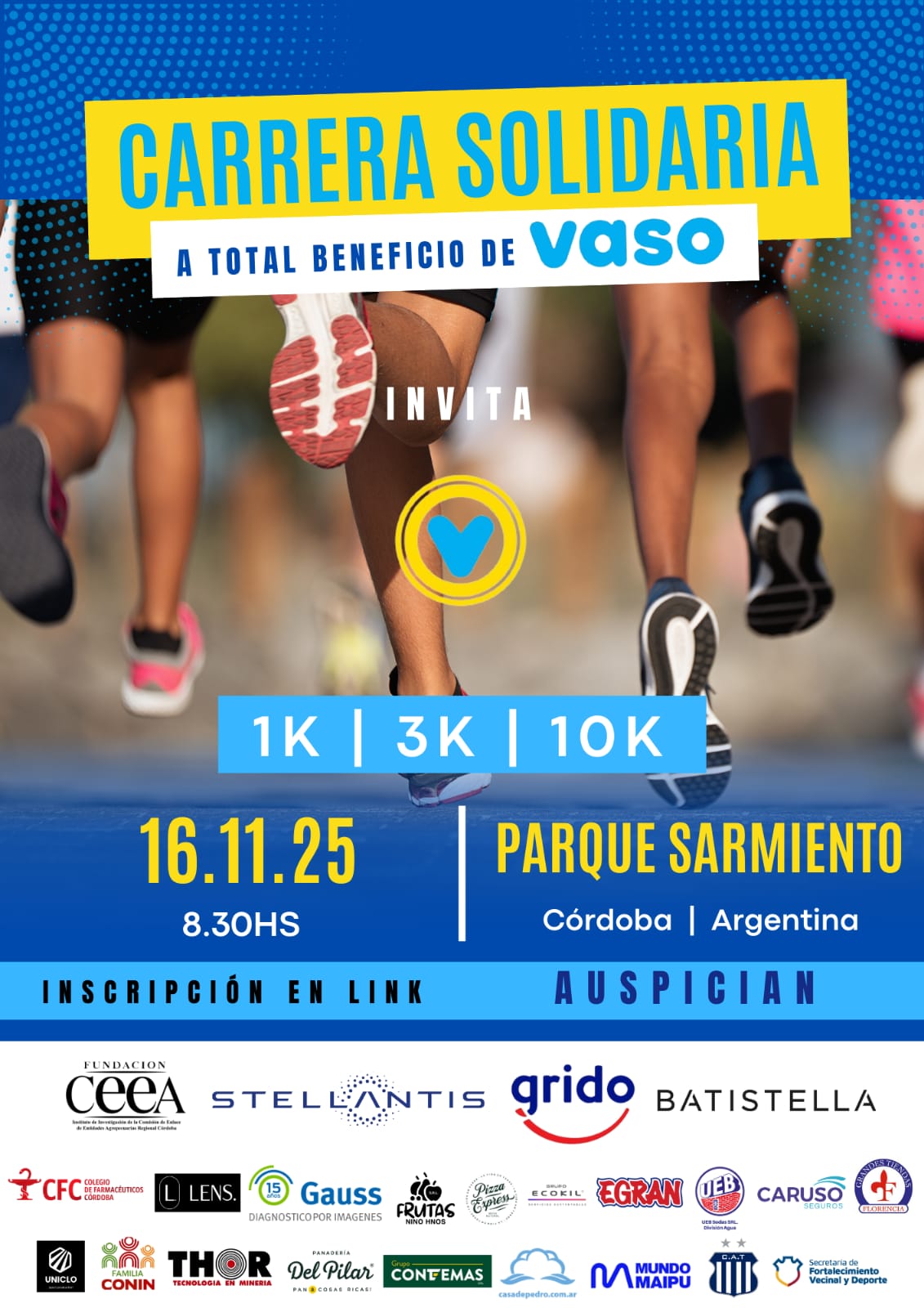 Imagen del evento Carrera Solidaria a total beneficio de Vaso